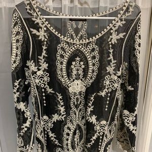 💕2/$20💕Black Sheer Top